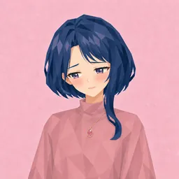 藍沢 しずく(照れる)
